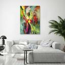 Canvasbillede, Farverigt abstrakt som malet