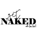 Wallsticker Get naked ohlala