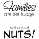 Families are like fudge (tofarvet) wallsticker