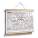 Poster BVG Berlin - Plan de métro de Berlin