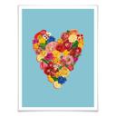 Póster Frida Floral Studio - Corazón Floral