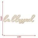 Træbogstaver - Vær velsignet - Poppel