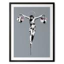Póster Banksy - Jesucristo con bolsas de la compra