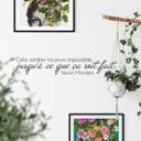 Muursticker Cela semble toujours impossible...