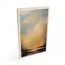 Cuadro de madera Luz dorada en el cielo del atardecer - Bergius