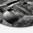 Tableau en alu-Dibond Schlipf - Trop vieille pour rouler - Rond