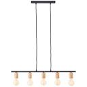 Pendelleuchte Karl, braun, 113 x 80 cm, Holz Pendel-lampe, dimmbar