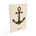 Cuadro de madera Moin con ancla - Shabby