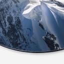 Billede af toppen af Mont Blanc - Nienartowicz - rund – print på aluminium (Alu-Dibond)