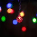 LED Lichterkette Glühbirnen mehrfarbig