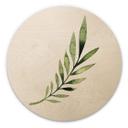Cuadro de madera Kvilis - Hoja de palma - Redondo