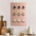 Geborsteld Alu-Dibond met goud-, zilver- & kopereffect - Shades of coffee