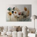 Geborsteld Alu-Dibond met goud-, zilver- & kopereffect - Boeket droogbloemen - Treechild