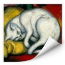Muurprints Marc - De Witte Kat - Vierkant