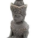 Sitzender Buddha aus Kunststein | 15x11x25 cm