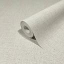 Non-woven tapet i ensfarvet tekstil look grå, beige ensfarvet