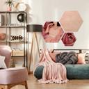 Hexagon hout - Pink Roses