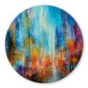 Glasbillede - Abstrakt by - Schmucker