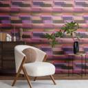 Papel pintado a cuadros acuarela aspecto colorido - artístico a cuadros - Papel pintado no tejido moderno