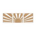 MDF-dekoration Sunset Boho (3-delt)