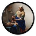 Póster Vermeer - La lechera - Redondo