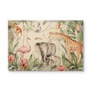 Cuadro de madera Animales africanos en la selva - Kvilis