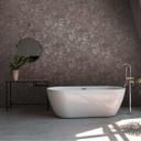 Papel pintado monocromo de hojas en gris - papel pintado no tejido con diseño botánico