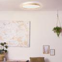 Deckenleuchte Alea, beige, Ø 49,5 cm, Holz Deckenlampe