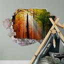 3D Wallsticker gyldent efterår