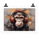 Póster DJ mono con auriculares - Magnusson