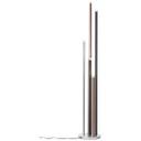 Stehleuchte Eddy, braun, 155,3 x 27,5 cm, Metall, dimmbar