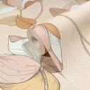 Tapet, non-woven blomstertapet Flora beige, brun