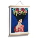 Plakat kvinde med blomster i håret - Hülya