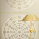 Versace ikke-vævet tapet I Love Baroque Medusa Circles Grey Green elegant