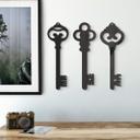 Llave acrílica decorativa (3 uds.)