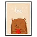 Póster Oso Amor Fuerte