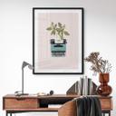 Póster Frida Floral Studio - Máquina de escribir botánica