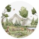 Wall Sticker Oliver Robins - Cute Forest Animals