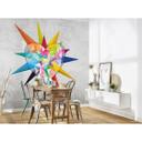 Architects Paper Papier peint photo Atelier 47 Heart Star effet 3d bleu, vert, turquoise