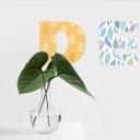 Wallsticker - Alfabet, mønstermix