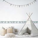 Børnetapet, non-woven tapet Kids Walls grå, hvid