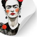 Vinilo decorativo retrato pop art Frida Kahlo - Jaszke - Redondo