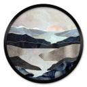 Póster SpaceFrog Designs - Lago de montaña - Redondo