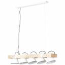 Pendelleuchte Maria, beige, 115 x 95 cm, Holz Pendelleuchte