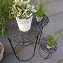 Blumentreppe Beistelltisch Gartendeko Rund 3er-Set