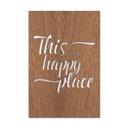 Décoration en placage bois acajou - Tableau -  This is my happy place