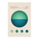 Tekstil plakat Bauhaus Mavi Daire - Tunaboylu