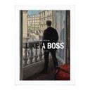 Plakat Like a Boss - Inspireret af Caillebotte - Ung mand ved vinduet