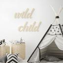 Decoración mural habitación infantil - Wild Child lettering - Álamo