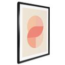 Póster Formas geométricas en naranja-rosa - 1X Studio